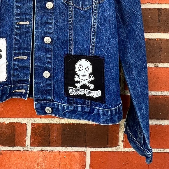 Vintage Customized Screeching Weasel 80’s Punk Bands Gap Jean Jacket Size M - Picture 9 of 12